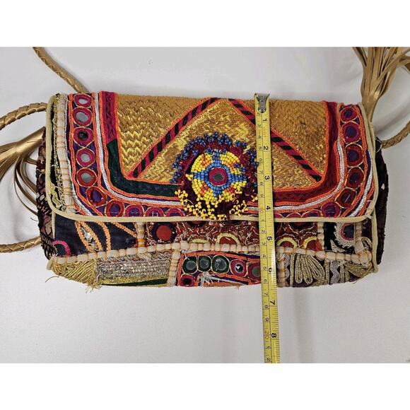 Vintage Tribal Banjara Indian Handmade Ethnic Women Purse Designer Shoulder Bag - Picture 6 of 11